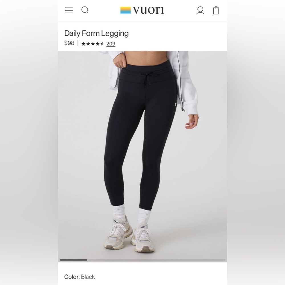 NWT! Vuori Daily Form Legging - Retail $98